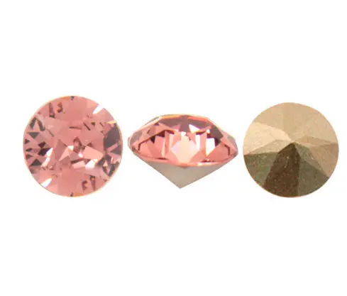 1088 swarovski chaton blush rose F SS39 x und