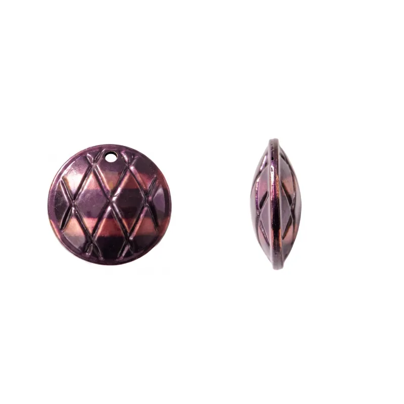 Herraje hindú K2202 redondo 25mm morado x 8 und