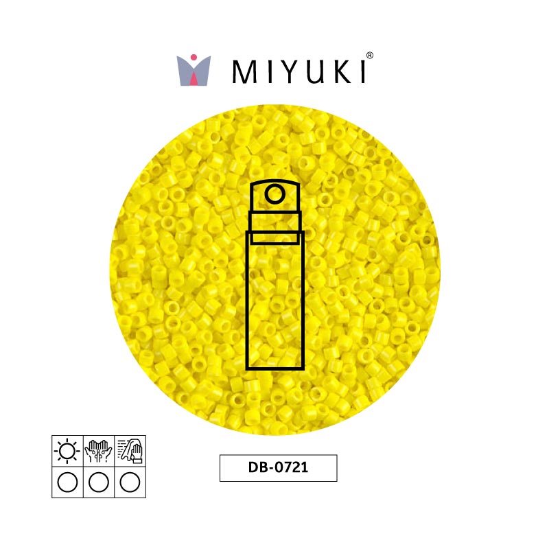 Miyuki delica 11/0 DB0721 opaco amarillo x 10g
