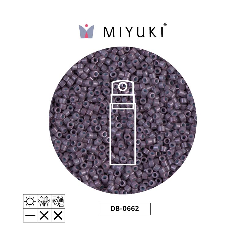 Miyuki delica 11/0 DB0662 opaco mulberry x 10g