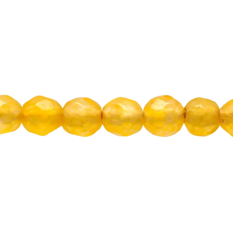 Sarta redonda facetada 4mm honey agate x 92unds