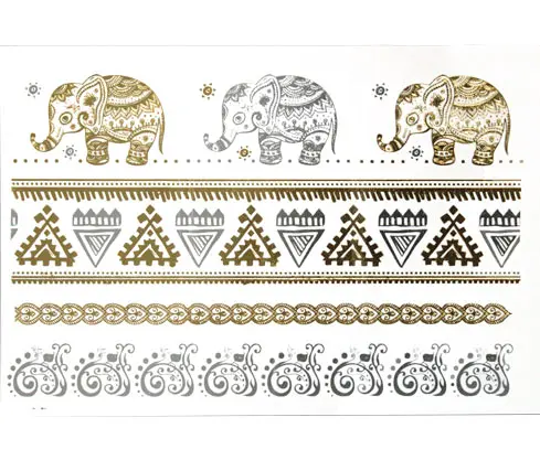Metal tattoo sticker x und