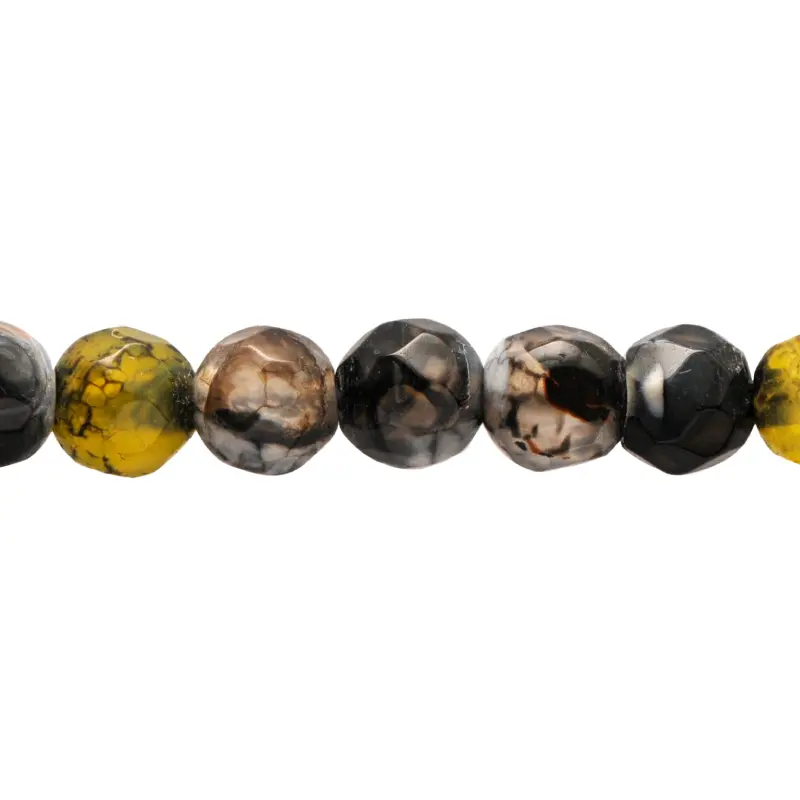 Sarta redonda facetada 4mm fire agate dark green x 92 unds