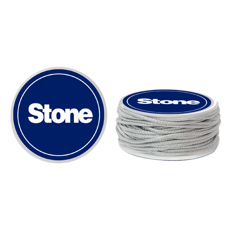 Cordon vibora 1mm plateado x 8m