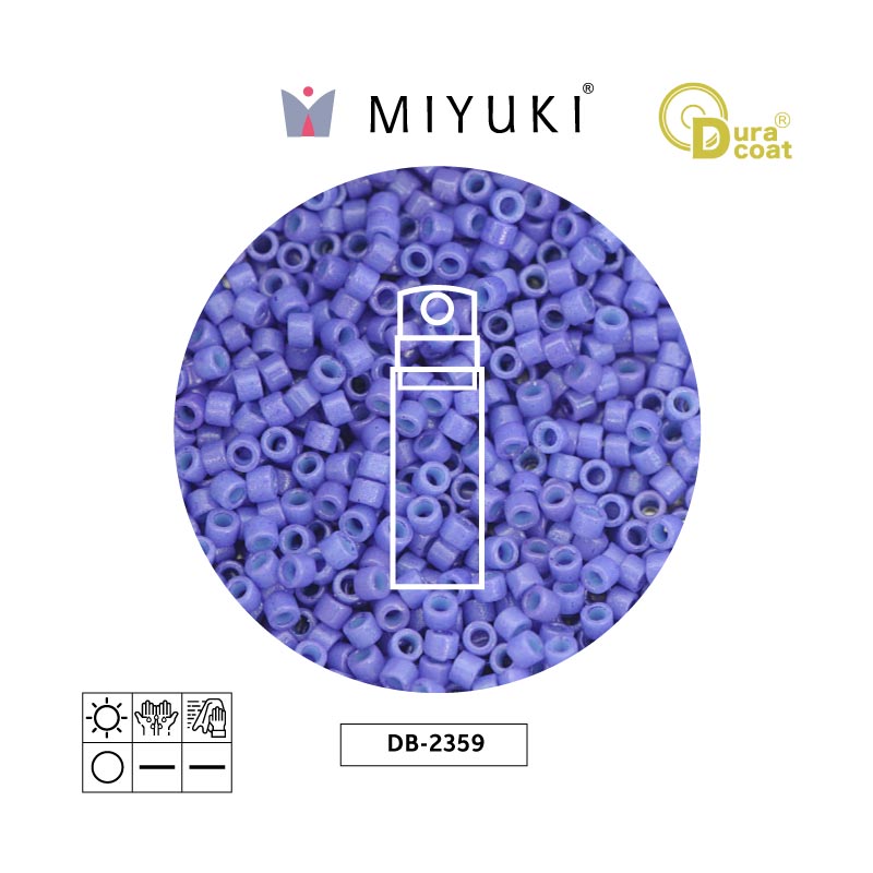 Miyuki delica 11/0 DB2359 durac opaco viol azul x 10g