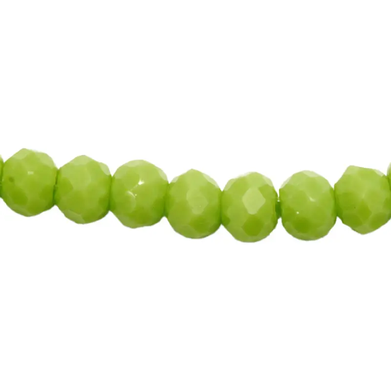 Murano rondela facetada 2mm verde olivine x 143unds