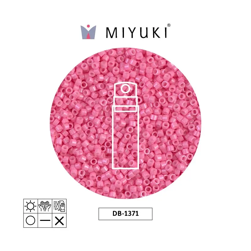 Miyuki delica 11/0 DB1371 opaco rosa x 10gr