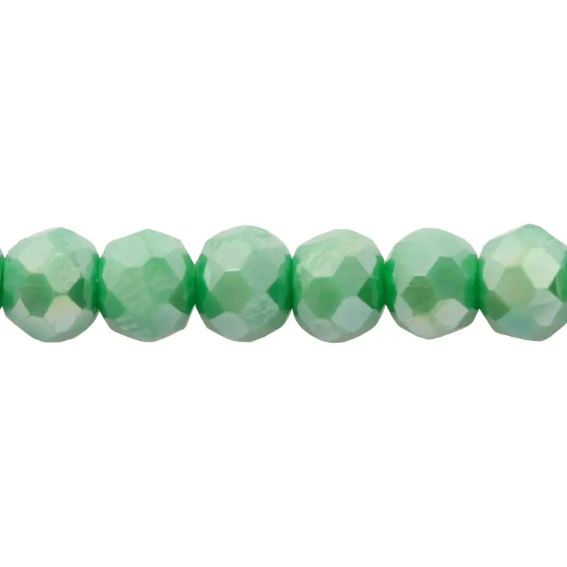 Murano rondela facetada 4mm turquesa 64AB x 110unds