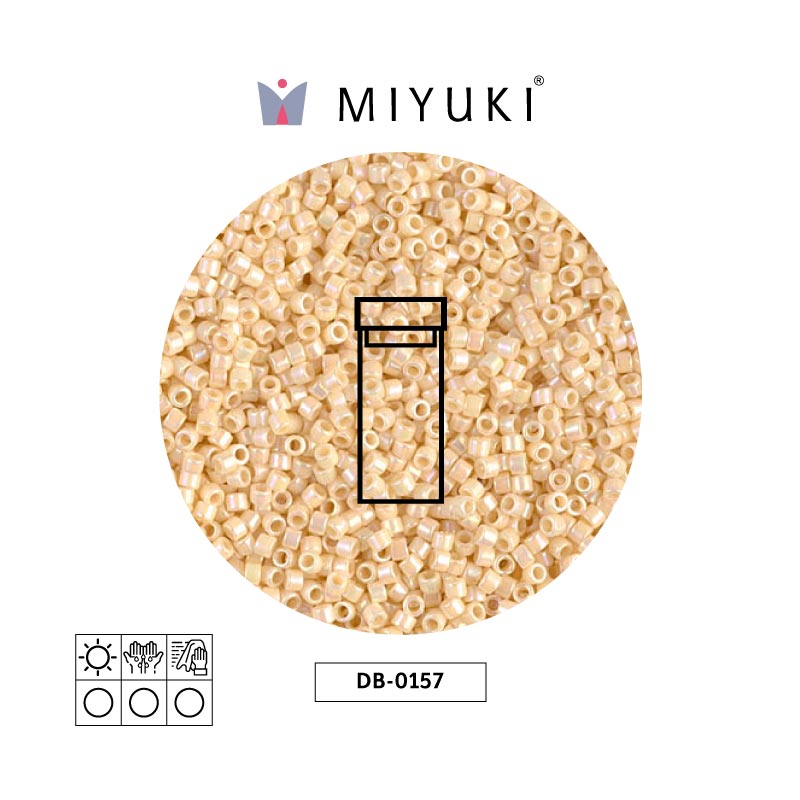 Miyuki delica 11/0 DB0157 opaco crema AB x 3g