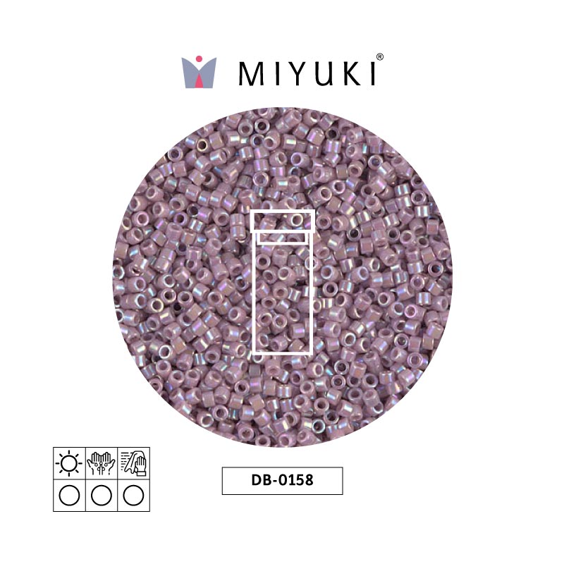 Miyuki delica 11/0 DB0158 opaco mauve AB x 3g