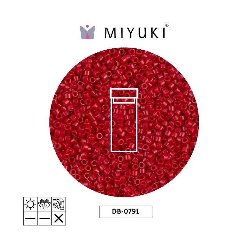 Miyuki delica 11/0 DB0791 opaco rojo x 3g
