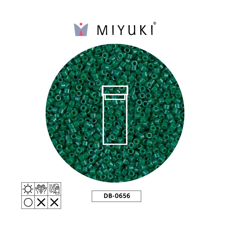 Miyuki delica 11/0 DB0656 opaco jade verde x 3g