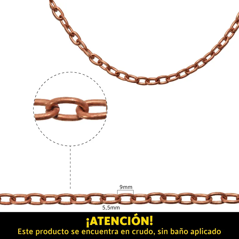 White iron chain 7400588/214SB/5.5x9mm/R x m