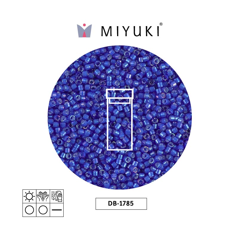 Miyuki delica 11/0 DB1785 forrado azul AB x 3g