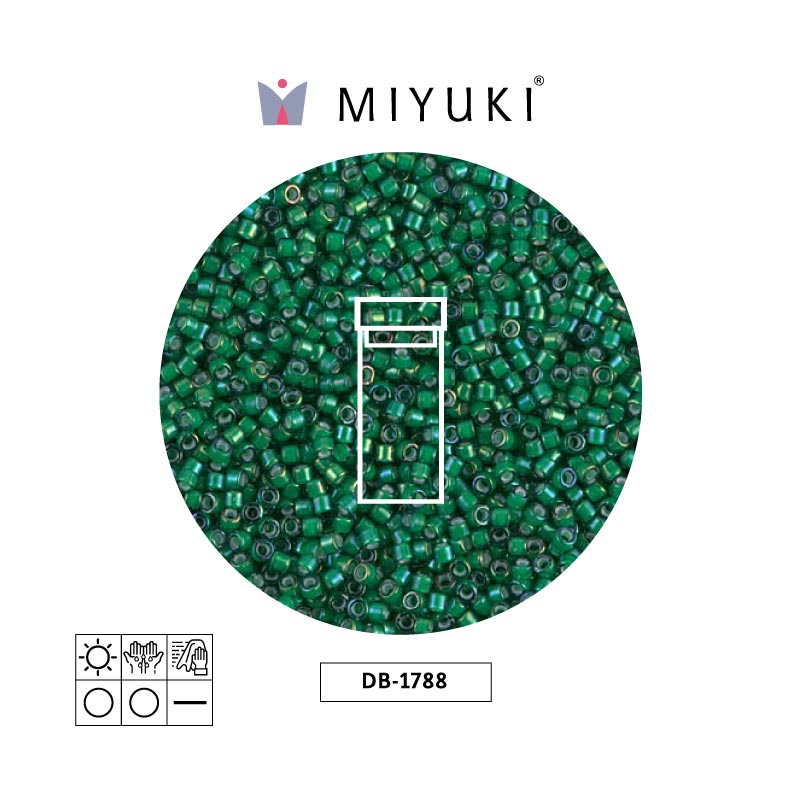 Miyuki delica 11/0 DB1788 verde AB x 3g