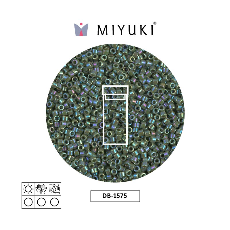 Miyuki delica 11/0 DB1575 opaco verde AB x 3g