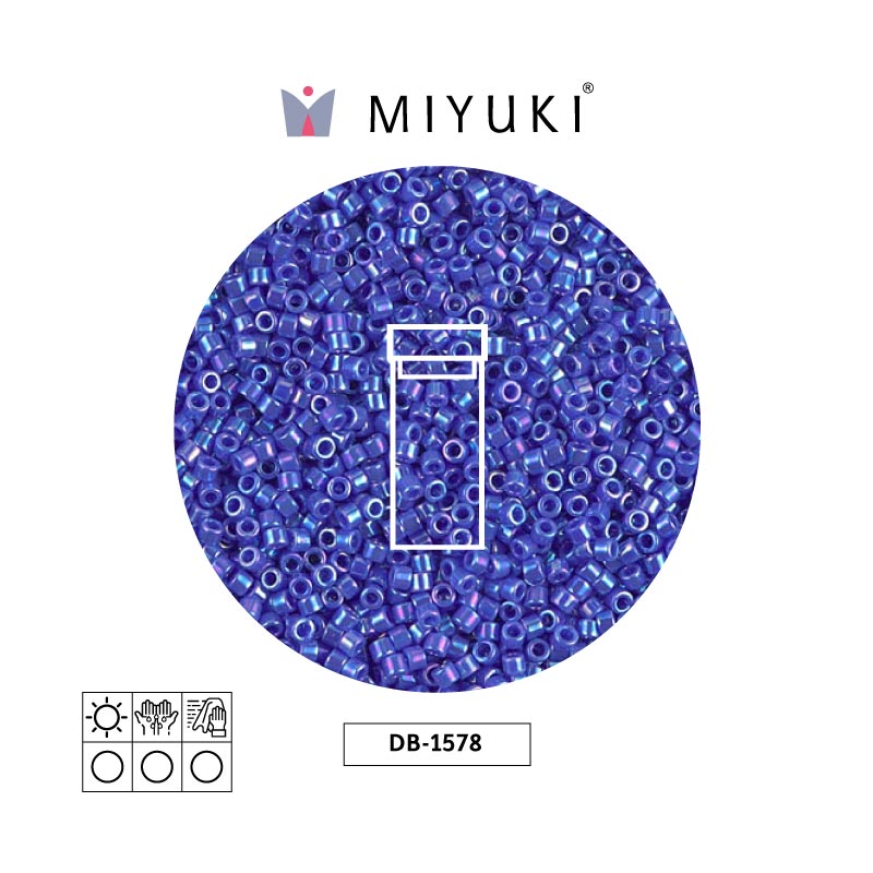 Miyuki delica 11/0 DB1578 opaco azul AB x 3g