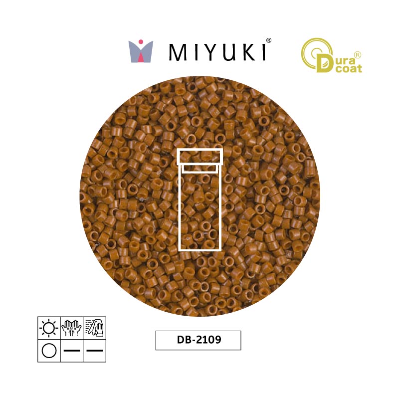 Miyuki delica 11/0 DB2109 duracoa opaco sienna x 3g