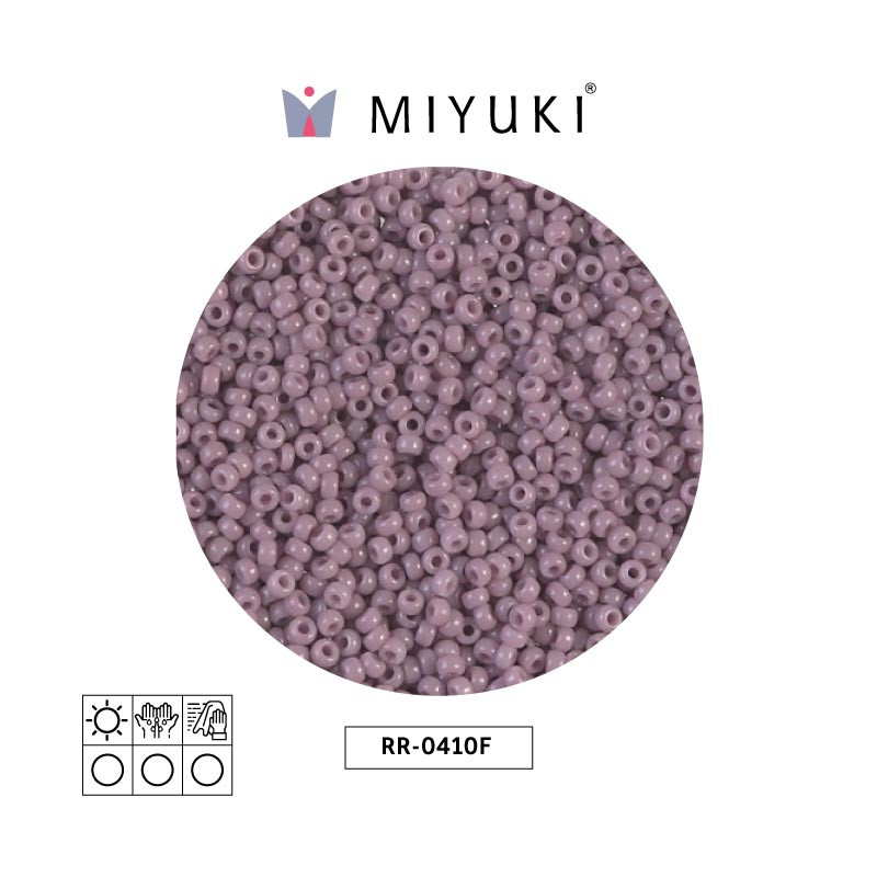 Mostacilla Miyuki rocalla 11/0 RR0410F opaco medium mauve mate AB x 250g