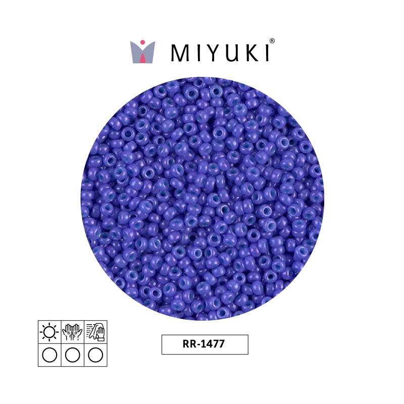 Mostacilla Miyuki rocalla 11/0 RR1477 opaco bright morado x 250g