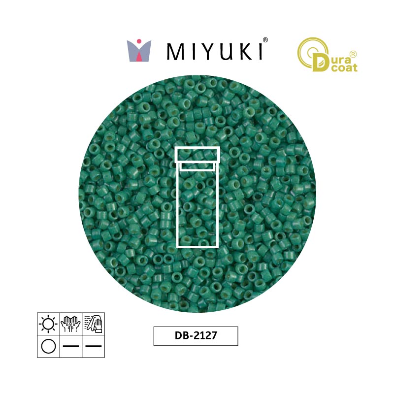 Miyuki delica 11/0 DB2127 duracoa opaco spruce x 3g