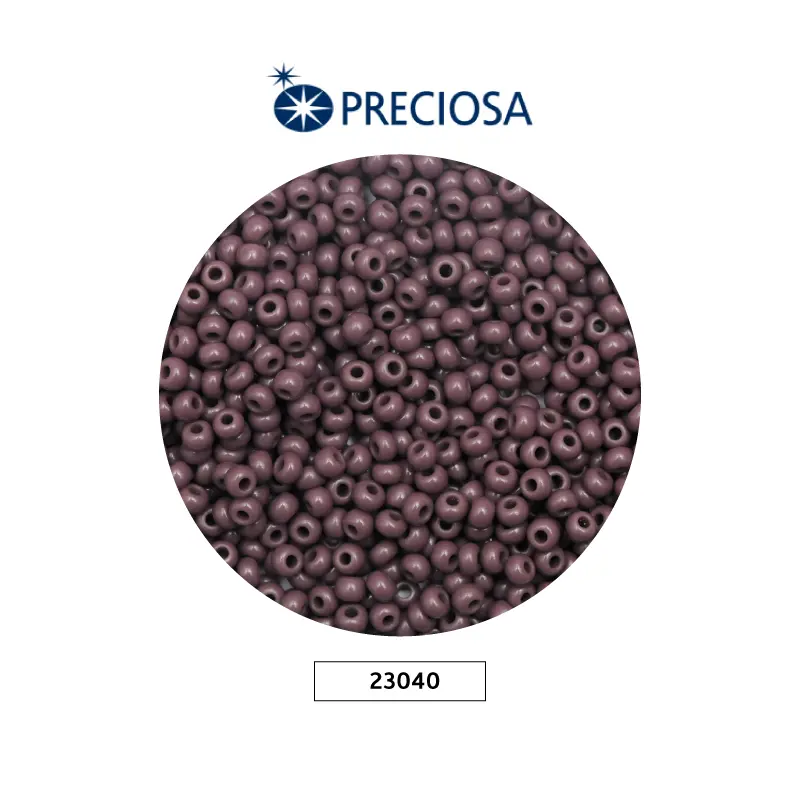 Mostacilla checa preciosa 10/0 23040 morado osc. x 500g