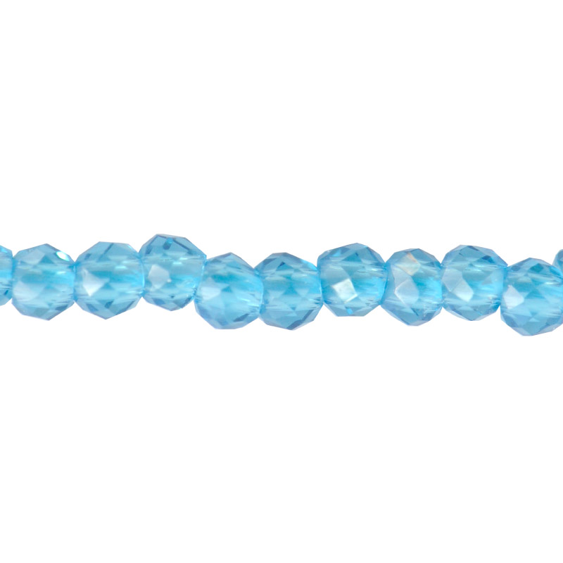 Murano redondo facetado 2mm blue zircon x 200 unds