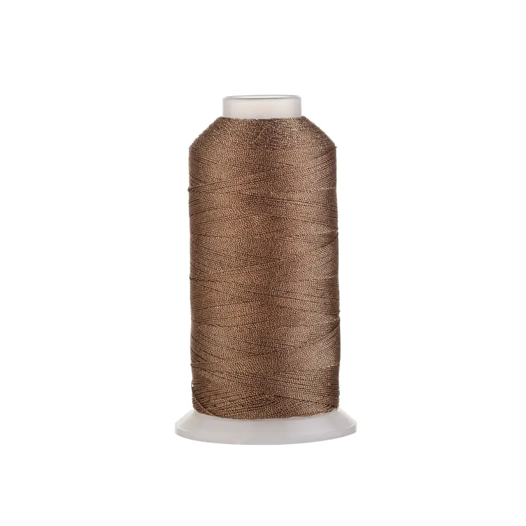 Hilo poliester metalizado 15 hilos J1026 bronze x rollo 150m