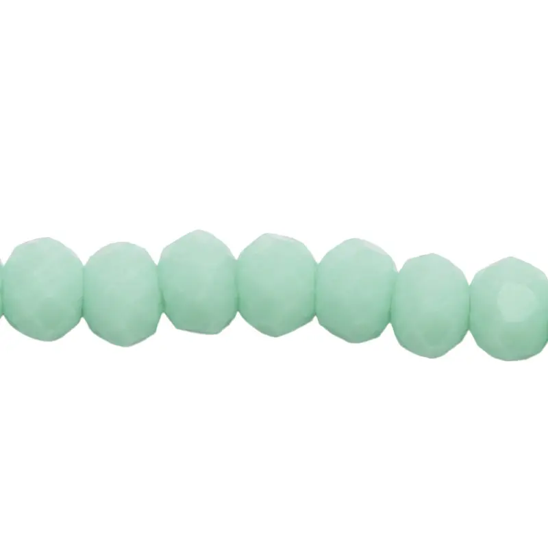 Murano rondela facetada 2mm verde turquesa 58 x 156 unds