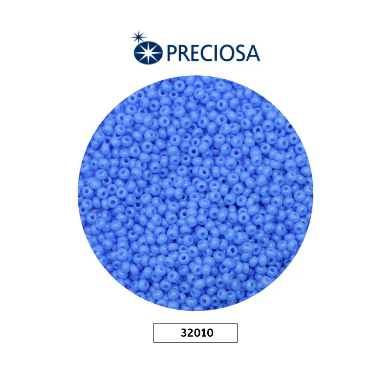 Mostacilla checa preciosa 2mm 32010 azul opalo x 500g
