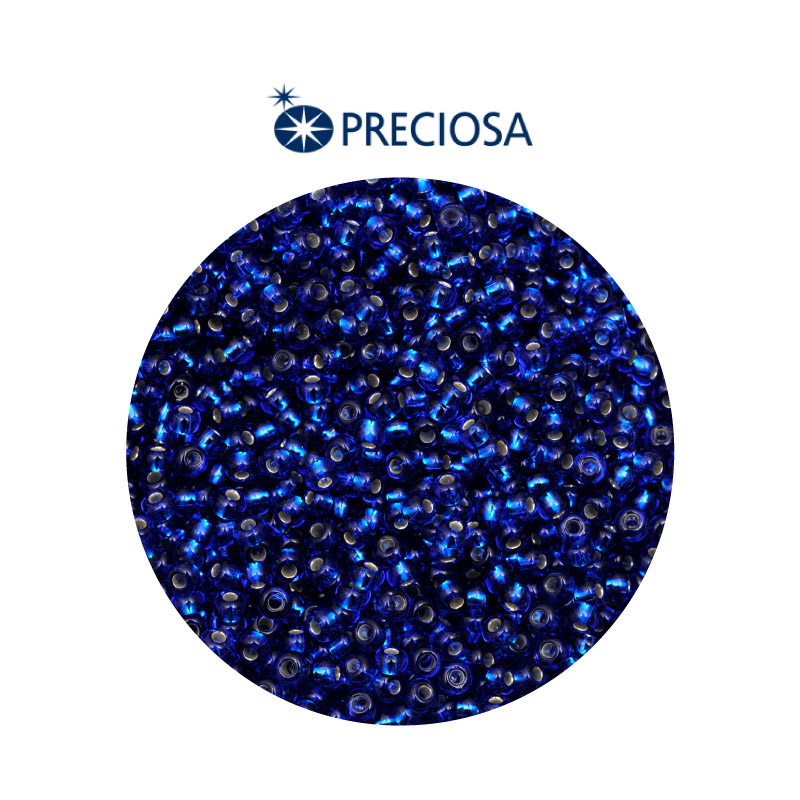 Mostacilla checa preciosa 10/0 2mm 67300 LP azul rey x 500g