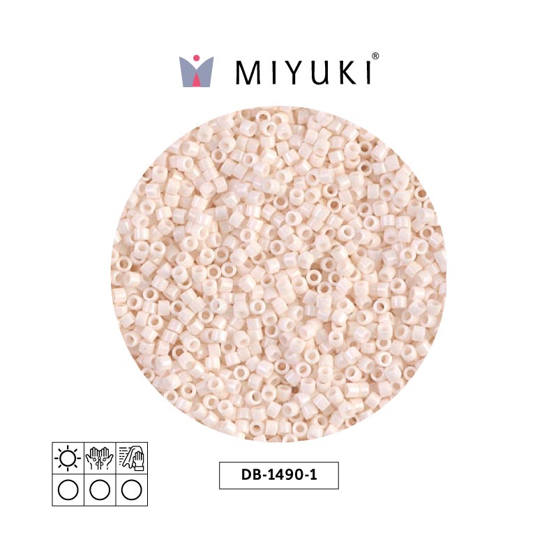 Miyuki delica 11/0 DB1490-1 opaco bisque blanco x 50g