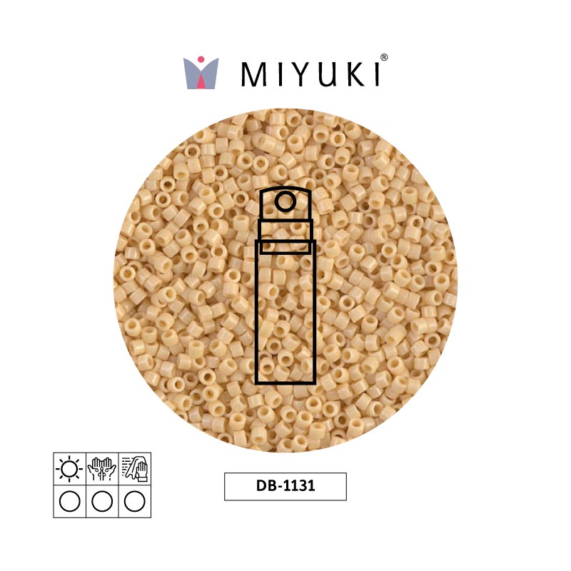Miyuki delica 11/0 DB1131 opaco crema x 10g