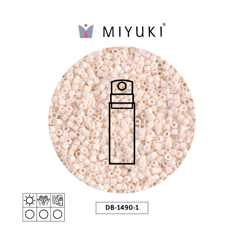 Miyuki delica 11/0 DB1490-1 opaco bisque blanco x 10g