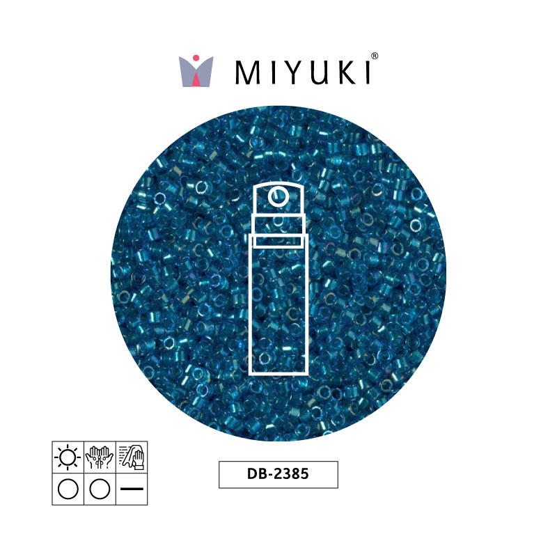Miyuki delica 11/0 DB2385 color forrado pacific x 10g