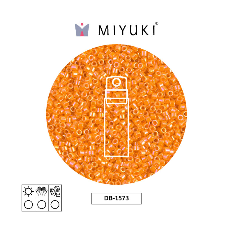 Miyuki delica 11/0 DB1573 opaco mandarin AB x 10g
