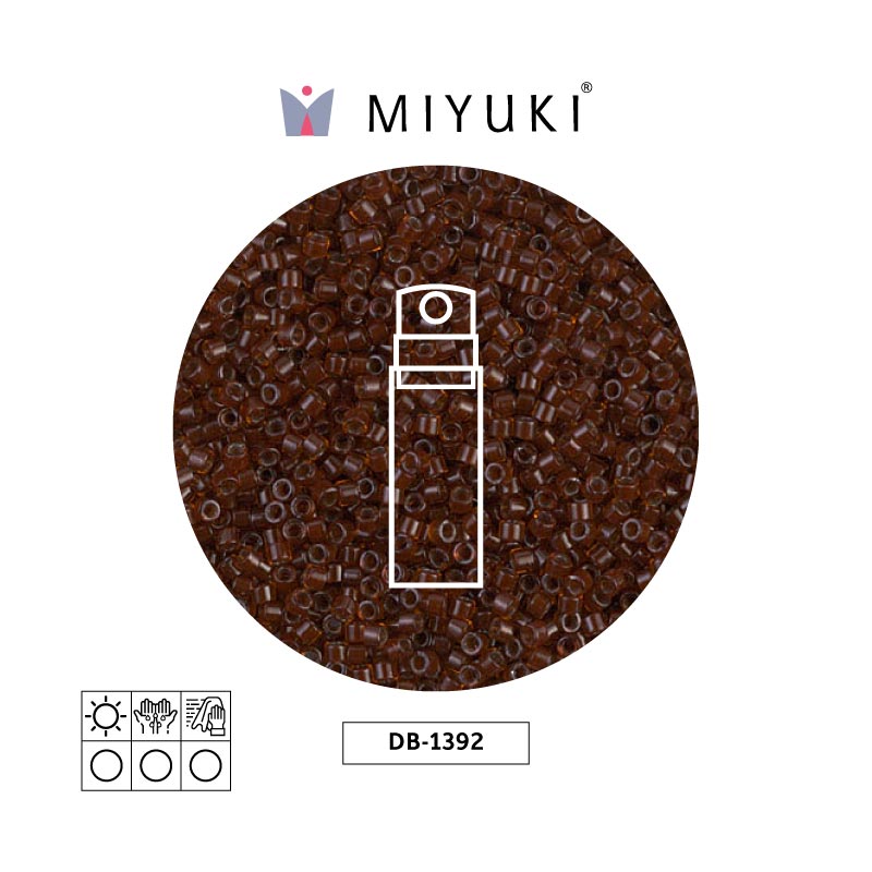 Miyuki delica 11/0 DB1392 oscuro cafe forrado rootbeer x 10g