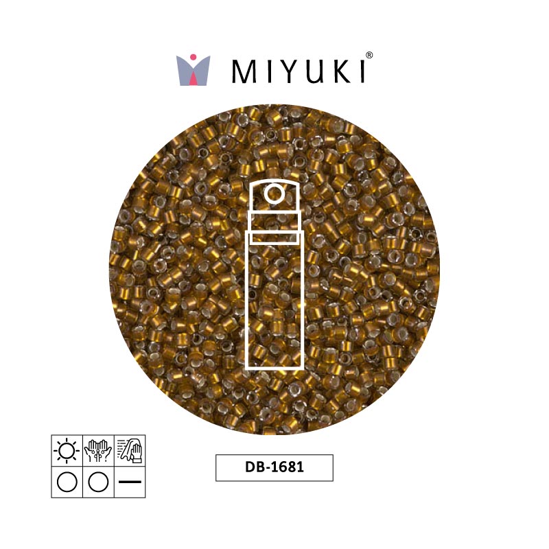 Miyuki delica 11/0 DB1681 glazed oscuro saffron x 10gr