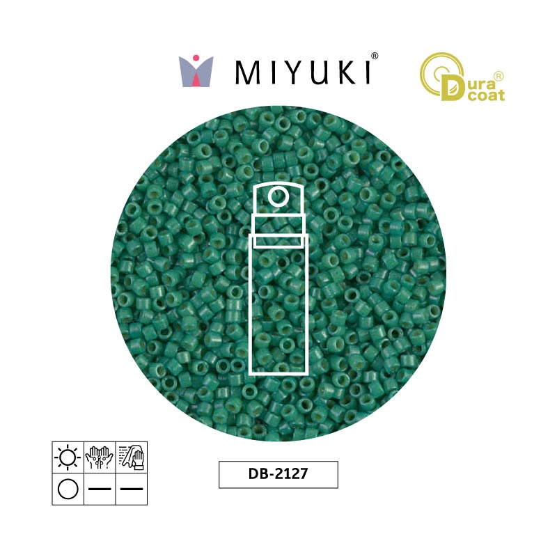 Miyuki delica 11/0 DB2127 Duracoat opaco spruce x 10g