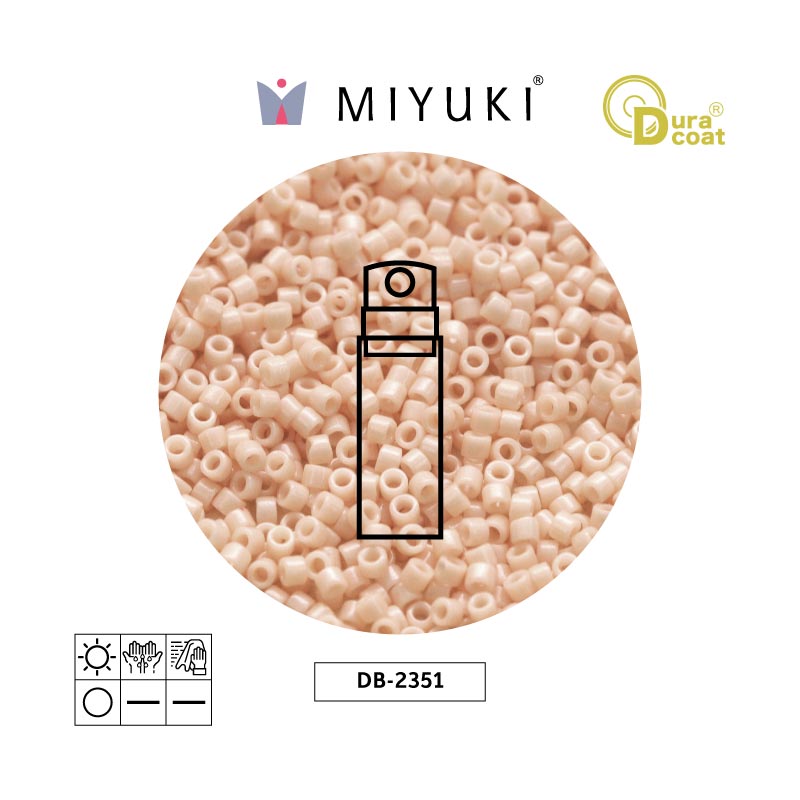 Miyuki delica 11/0 DB2351 duracoa opaco vanilla x 10g