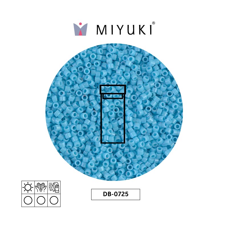 Miyuki delica 11/0 DB0725 opaco claro azul x 3g