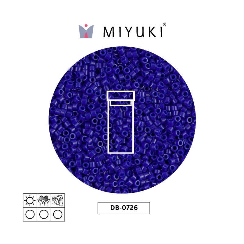 Miyuki delica 11/0 DB0726 opaco oscuro azul x 3g