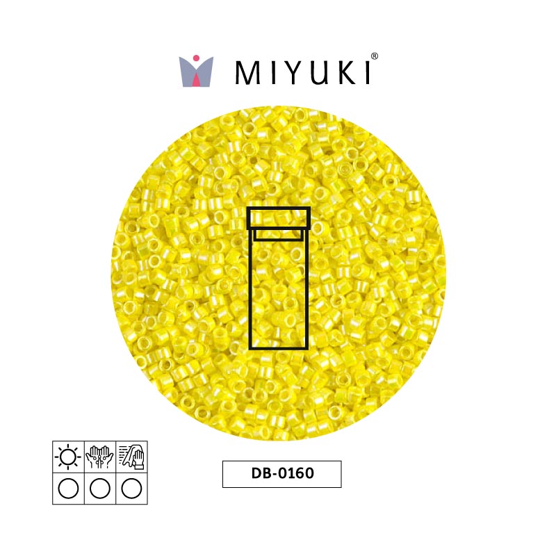 Miyuki delica 11/0 DB0160 opaco amarillo AB x 3g
