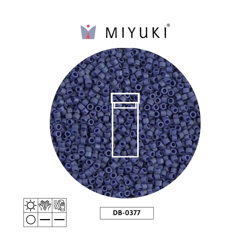 Miyuki delica 11/0 DB0377 matt metalizado oscuro gris x 3g