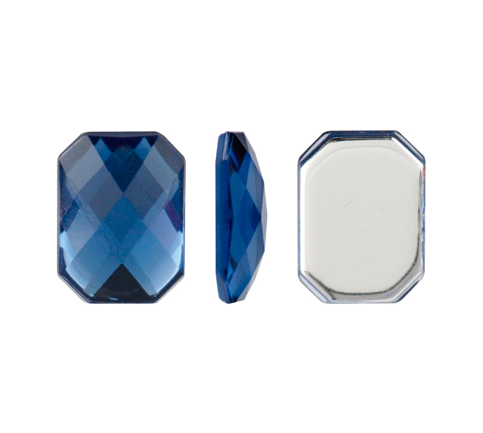 Acrilico K1037 octagon plano 10x14mm montana 17 x und