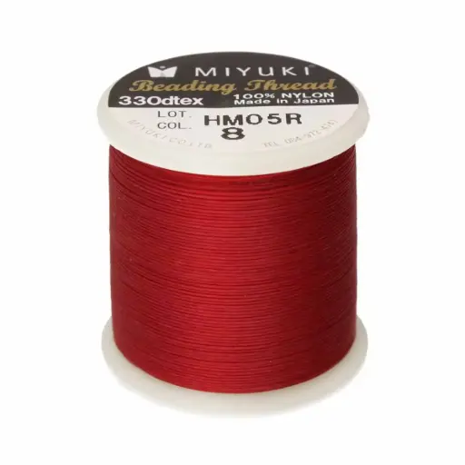 [23670] Hilo miyuki K4570 #08 rojo x 50m