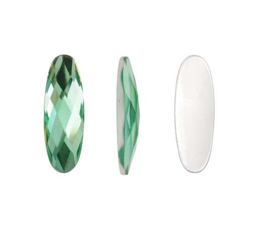 Acrilico 5005# oval 7x21mm chrysolite C21 x und
