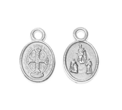 [24410] Medalla virgen 883-6 13x8mm/NQ x 20unds