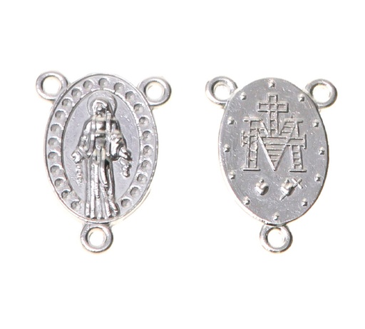 [24438] Crucero virgen milagrosa 796 18x12mm/NQ x 20unds