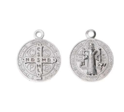 [24443] Medalla san benito 15mm 432/NQ x 10unds